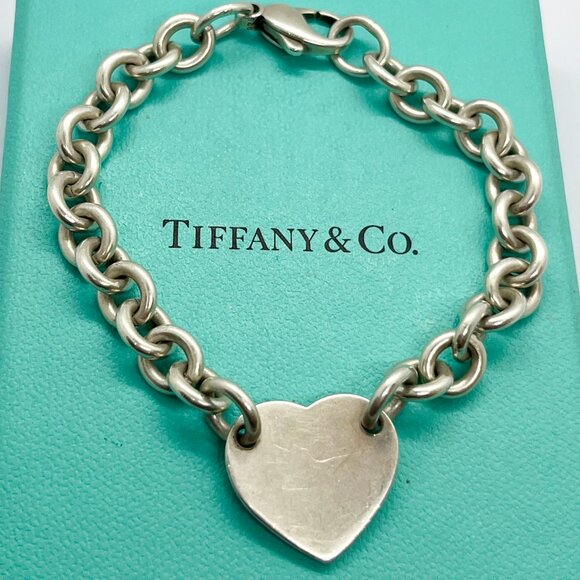 Tiffany & Co. Return to Tiffany Heart Sterling Silver Bracelet – 7.5" – Authenti - Picture 8 of 9